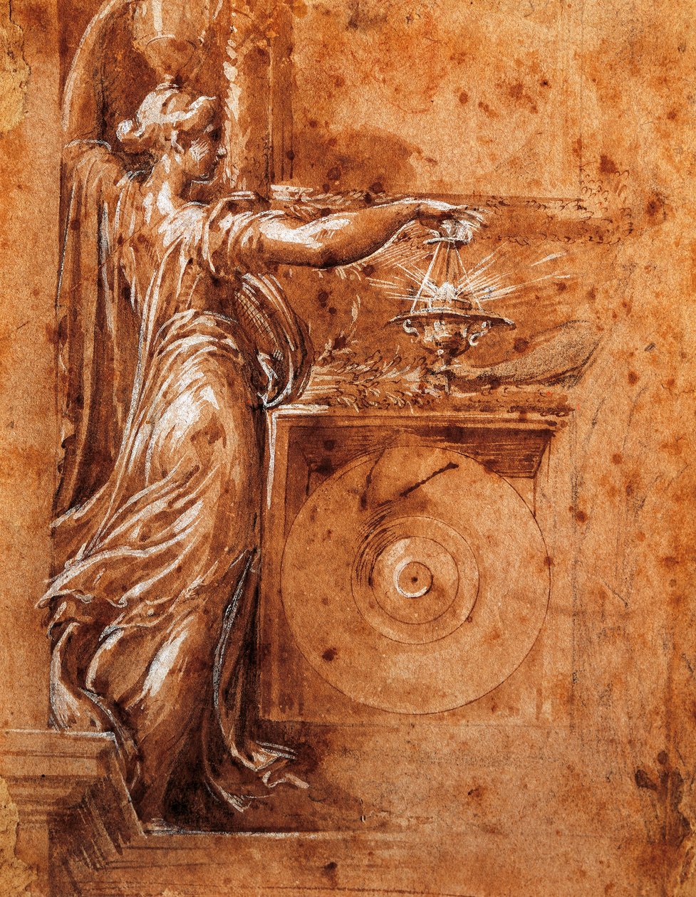 Study of Virgin for church of Detached by Parmigianino