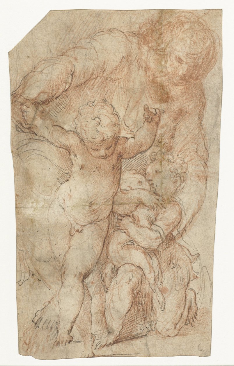 Madonna with the Christ Child and the Young John the Baptist by Parmigianino
