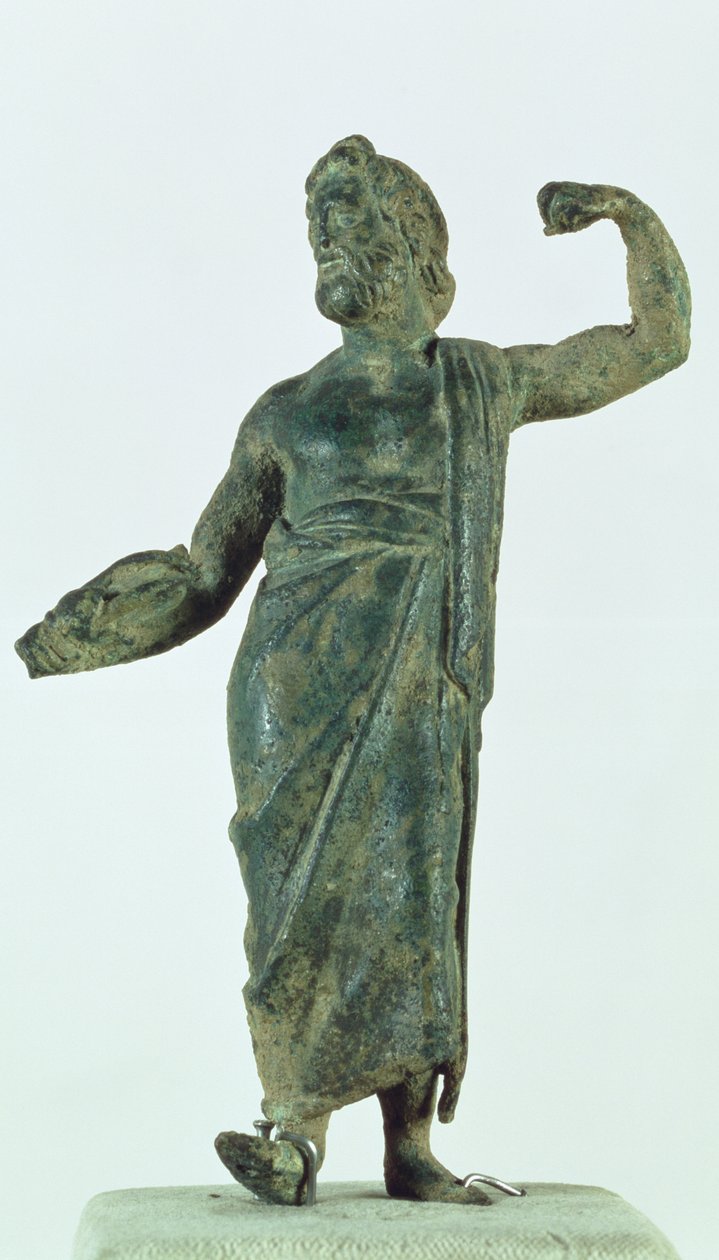 Shami figure, possibly Zeus or Poseidon, recovered from the ruined temple in the city of Nehavand, Iran by Parthian School