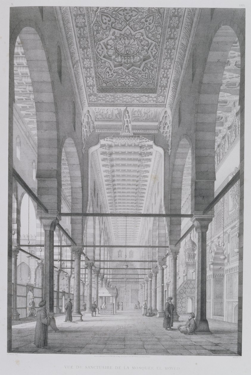 View of the Sanctuary of the Mosque of Moyed, plate 29 from 