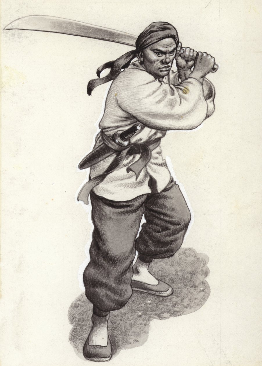 Chinese Boxer Warrior by Pat (1907 95) Nicolle