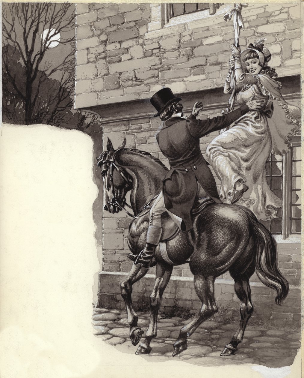 John Peel and Mary White Elope to Gretna Green by Pat (1907 95) Nicolle
