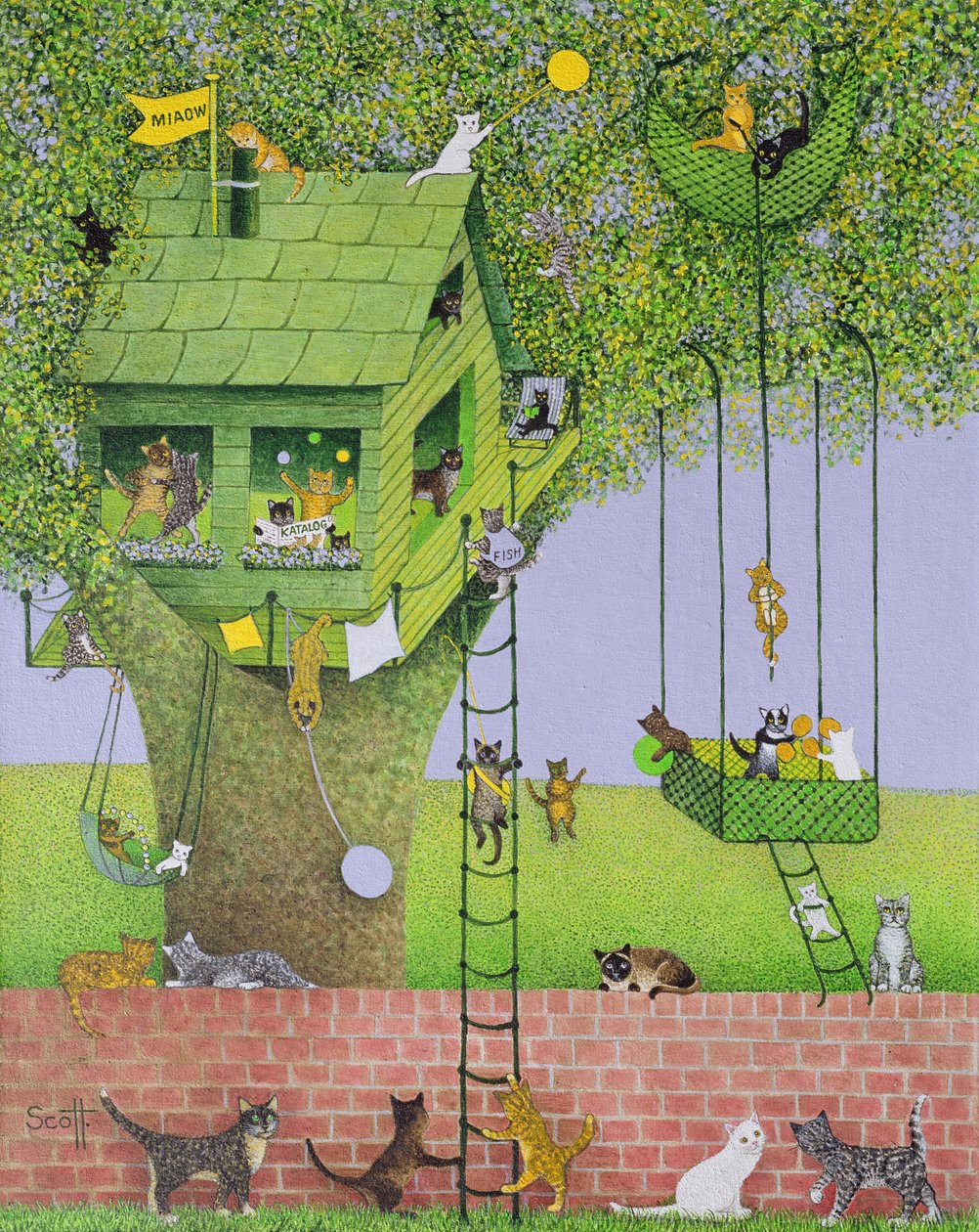 Cat Tree House by Pat Scott
