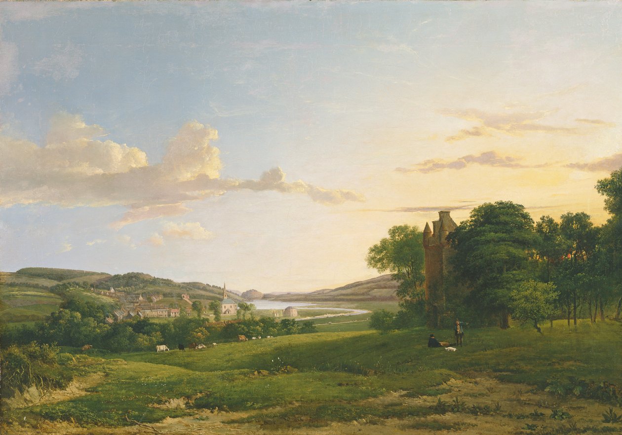 A View of Cessford and the Village of Caverton, Roxboroughshire in the Distance by Patrick Nasmyth