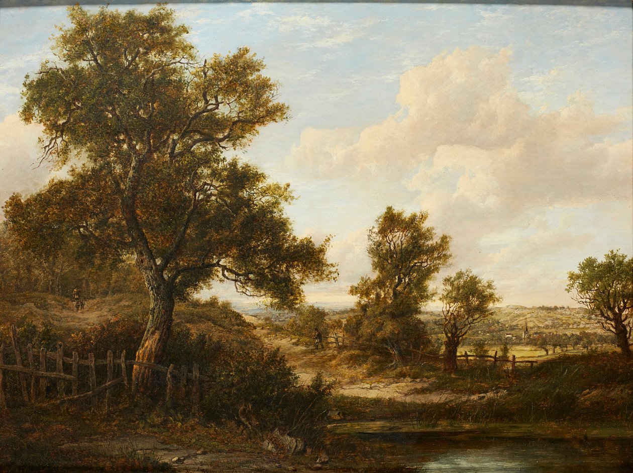 Figures on a Wooded Path by Patrick Nasmyth