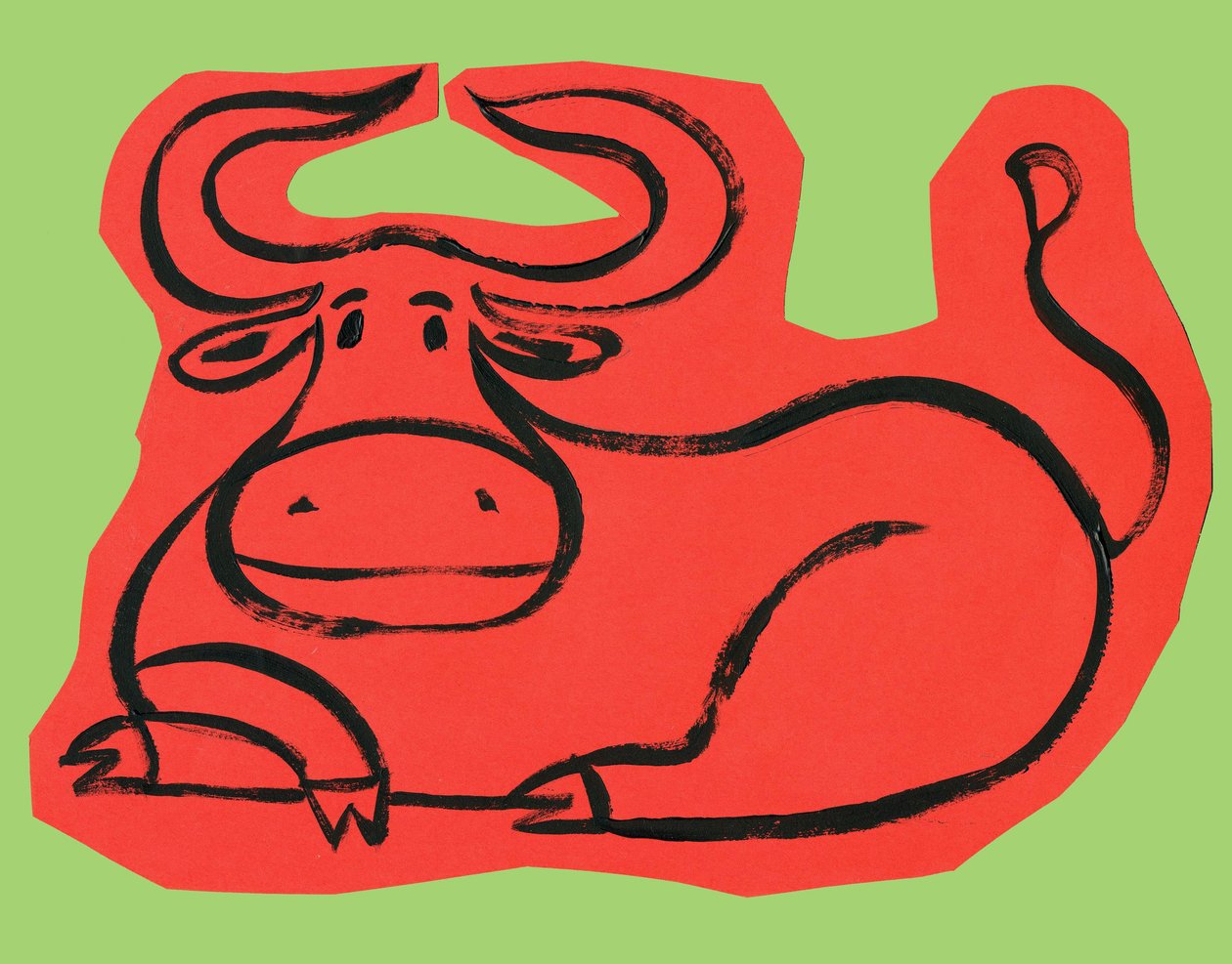Horoscope: the sign of the bull (Illustration) by Patrizia La Porta