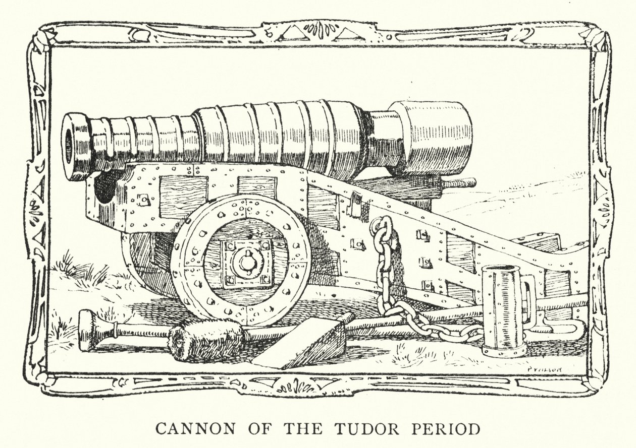 Cannon of the Tudor Period by Patten (after) Wilson