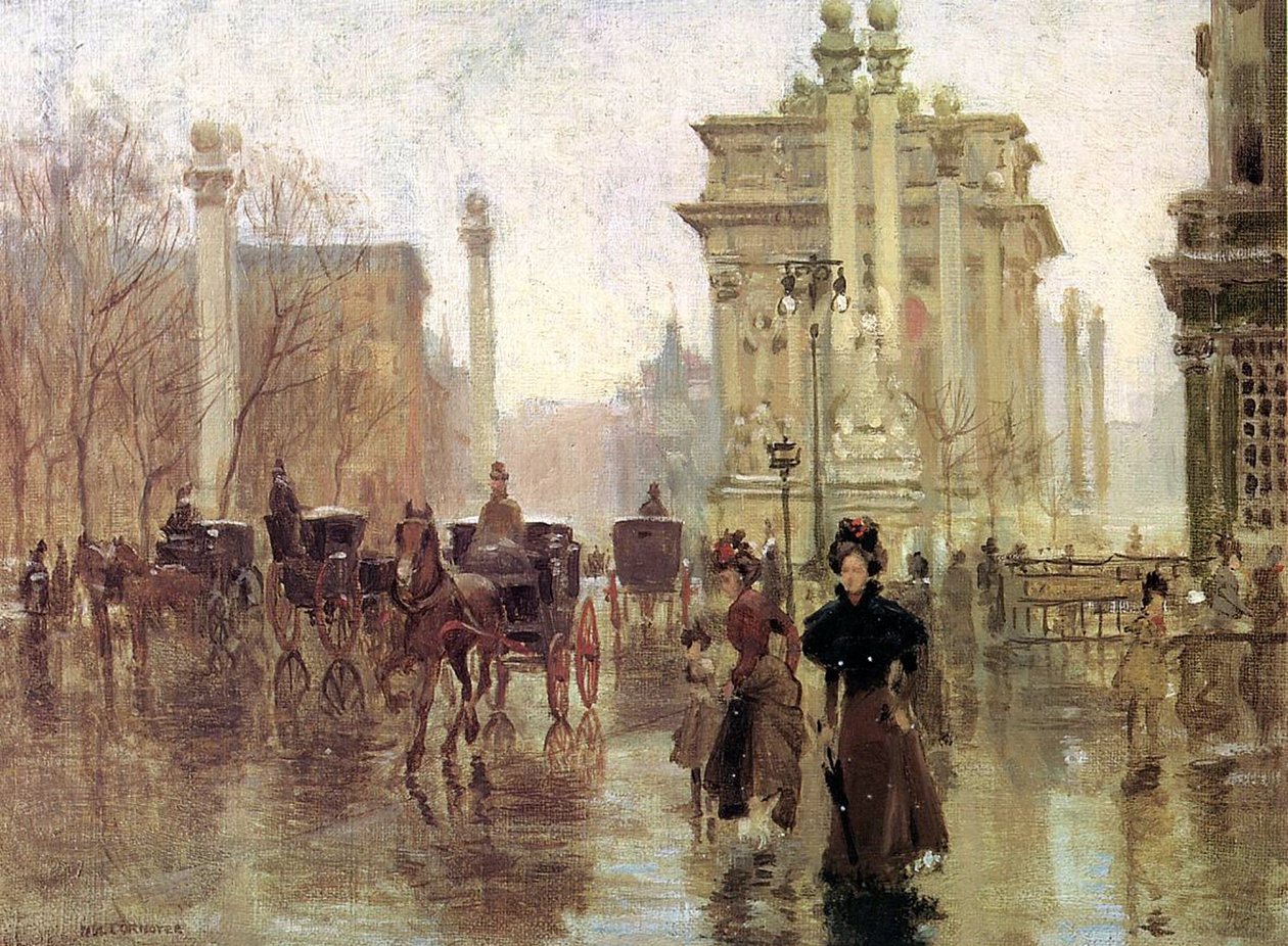 The Dewey Arch, Madison Square Park, c.1900 by Paul Cornoyer