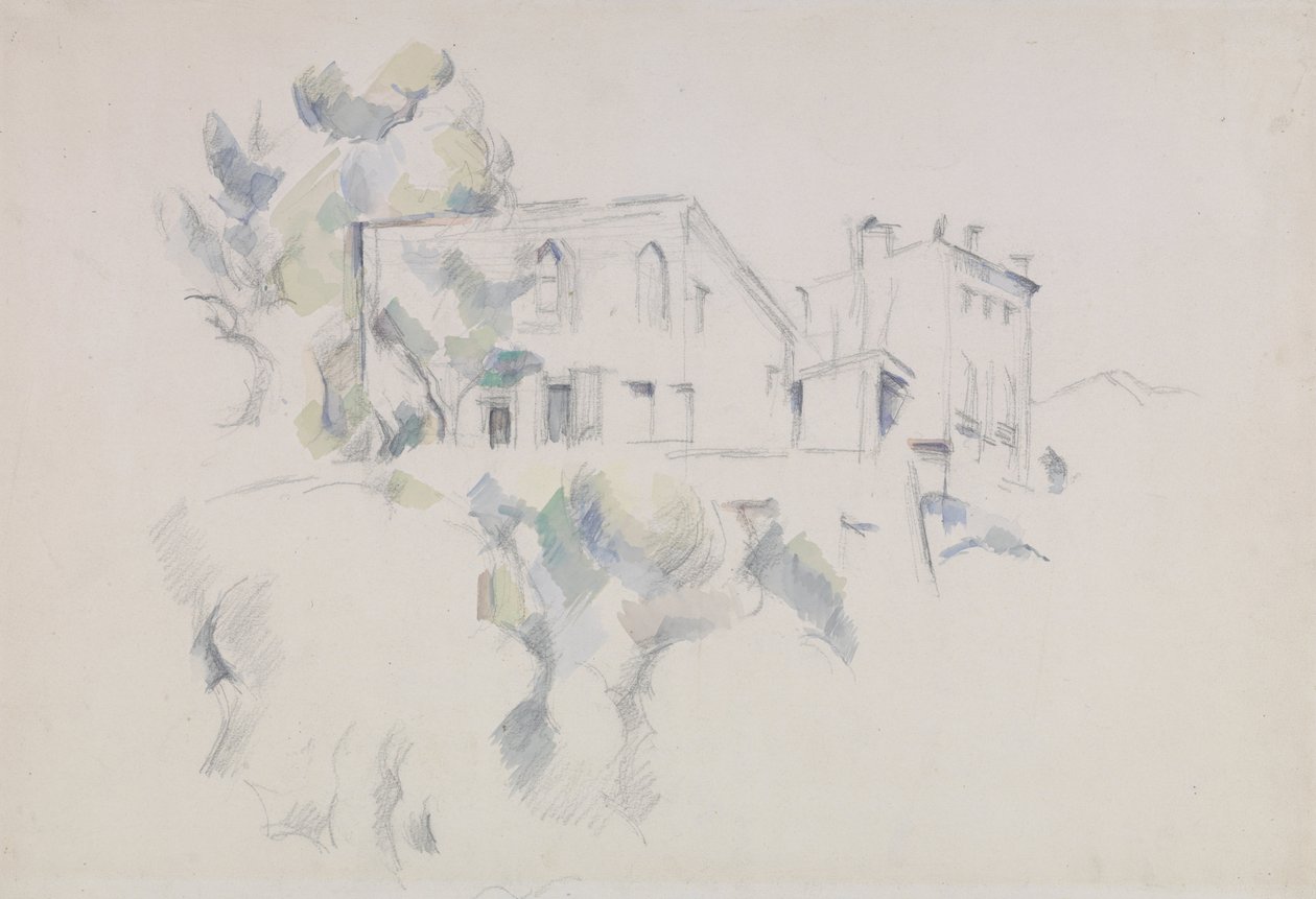 View of the Château Noir by Paul Cézanne
