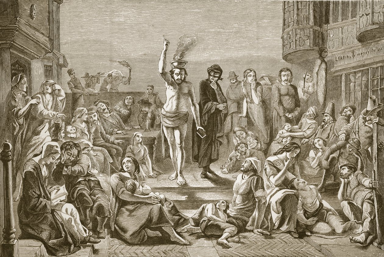 Solomon Eagle Preaching During the Plague of London by Paul Falconer Poole