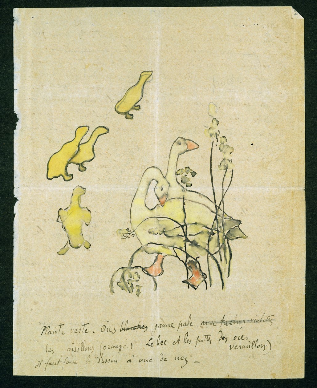 Geese and Goslings by Paul Gauguin