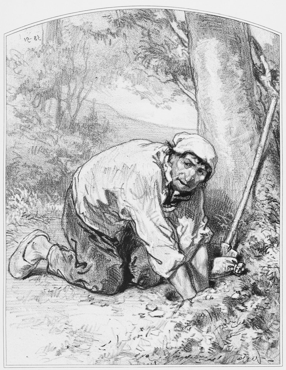 Gold, Plate 16 from Les Toquades, 1858 by Paul Gavarni