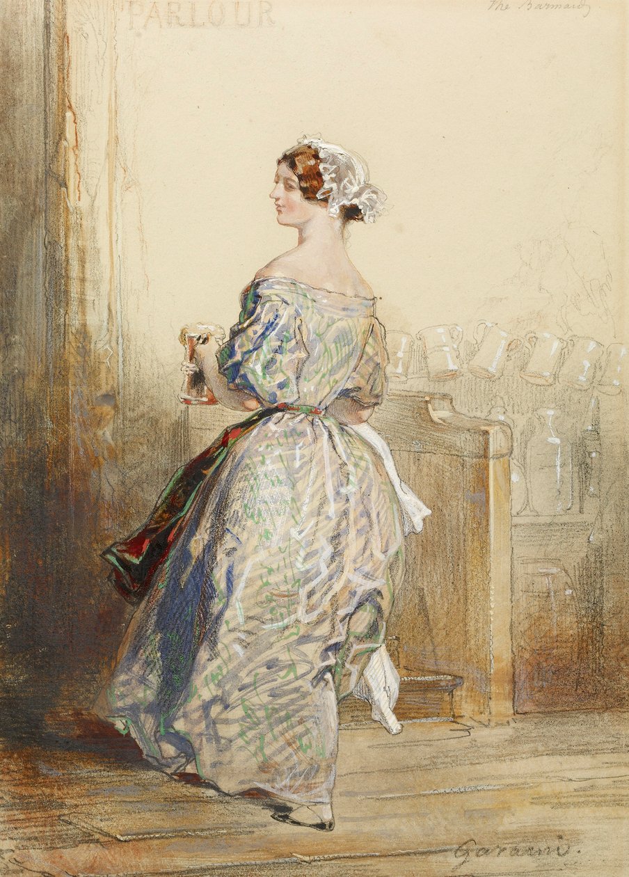 The Barmaid by Paul Gavarni