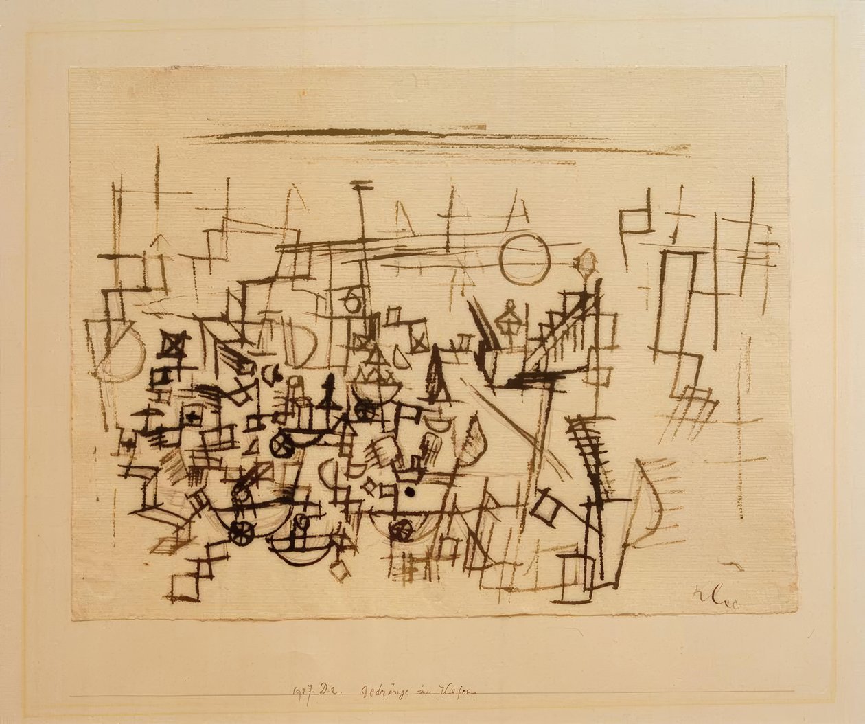 Crowd in the Harbor by Paul Klee
