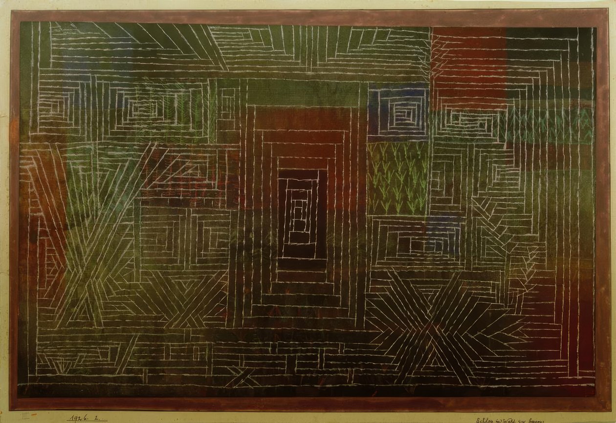 Castle in the Forest by Paul Klee