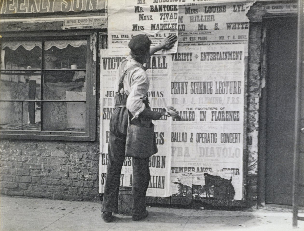 Bill Poster-man, London, 1894 by Paul Martin