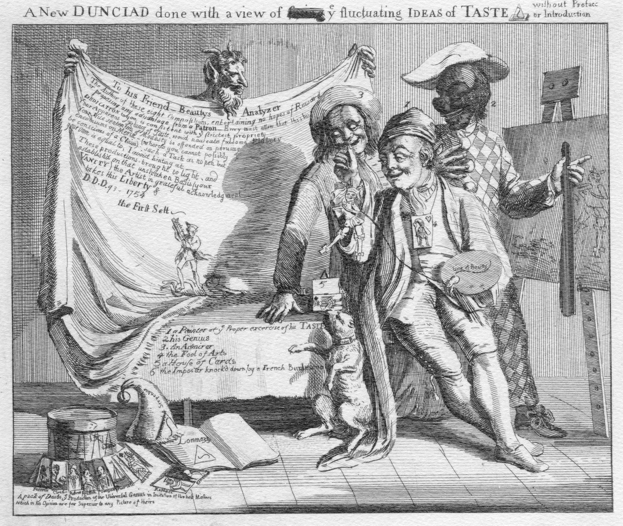 A new Dunciad done with a view of fixing ye fluctuating ideas of taste without preface or introduction, 1753 by Paul Sandby