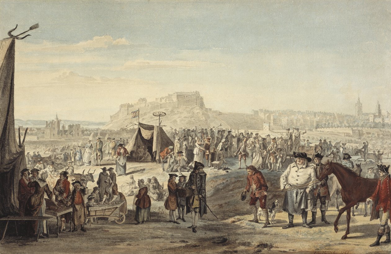 Horse Fair on Bruntsfield Links, Edinburgh by Paul Sandby