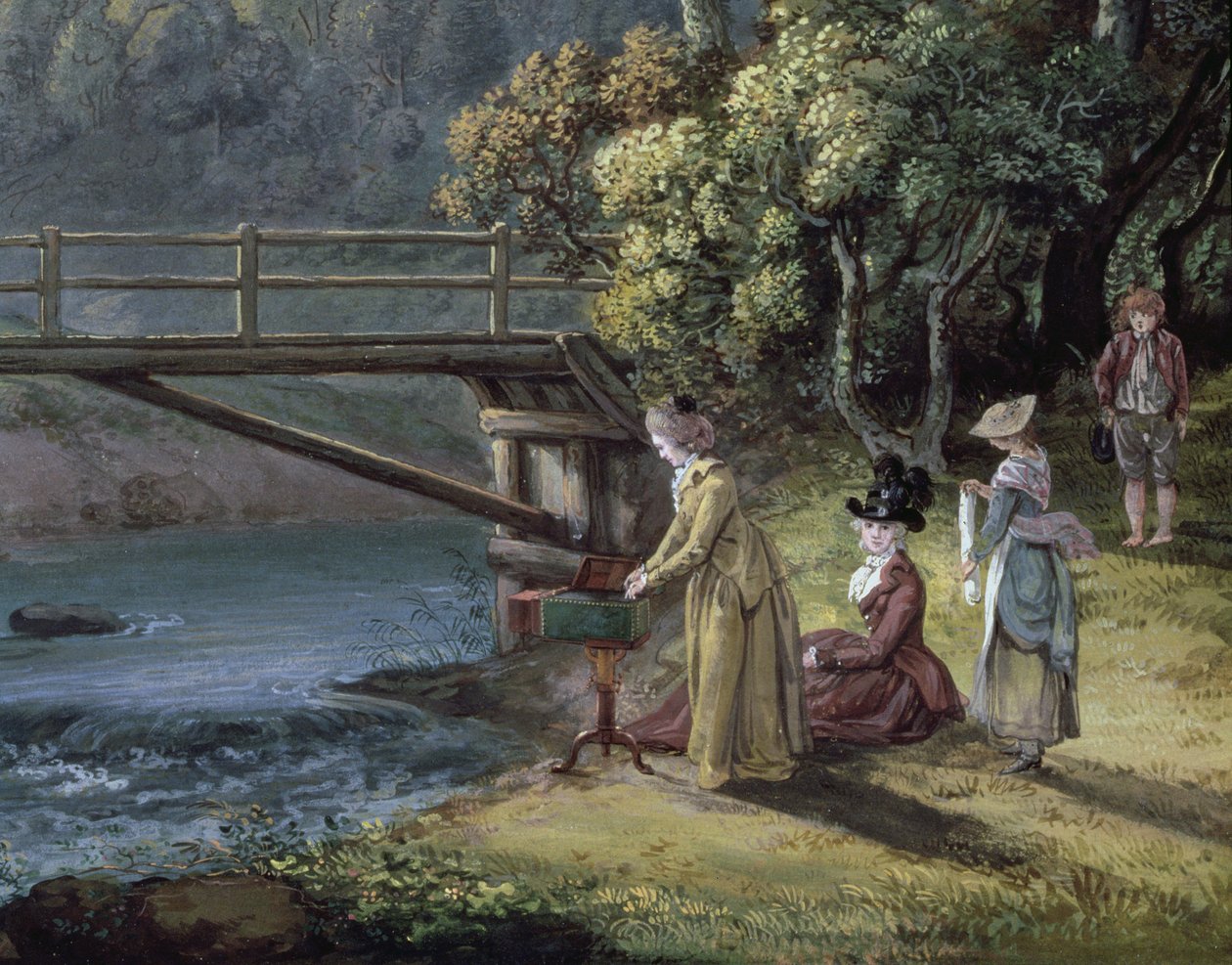 Roslin Castle, Midlothian (detail) by Paul Sandby