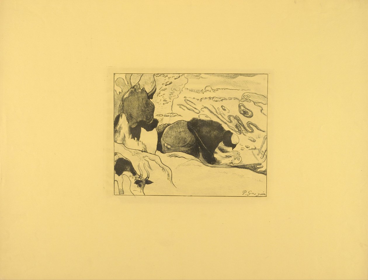 The Laundresses by Paul Gauguin