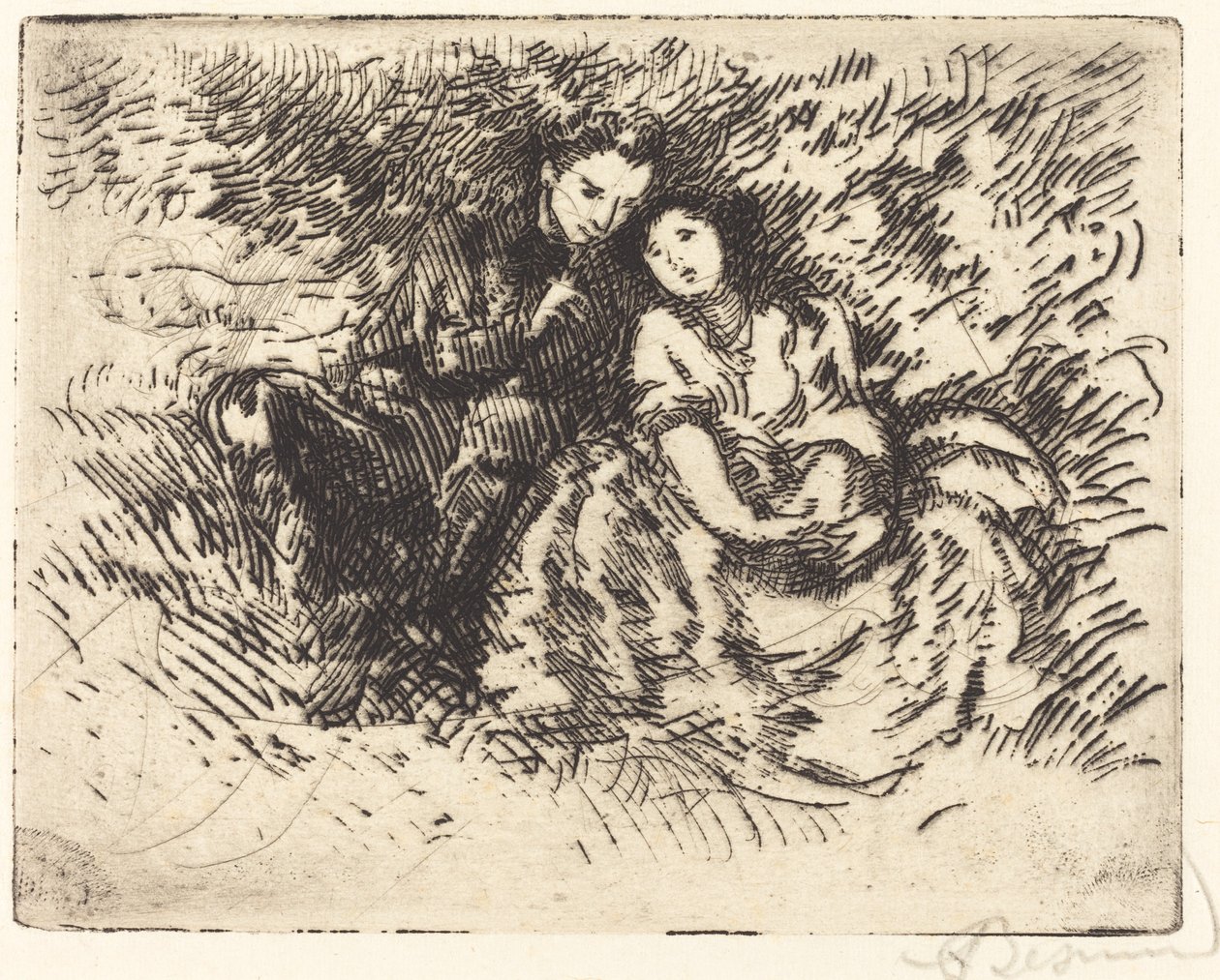 Amorous Conversation, 1913 by Paul Albert Besnard