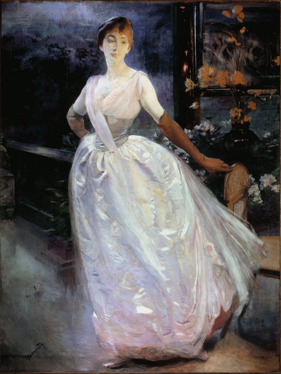 Portrait of Madame Roger Jourdain by Paul Albert Besnard