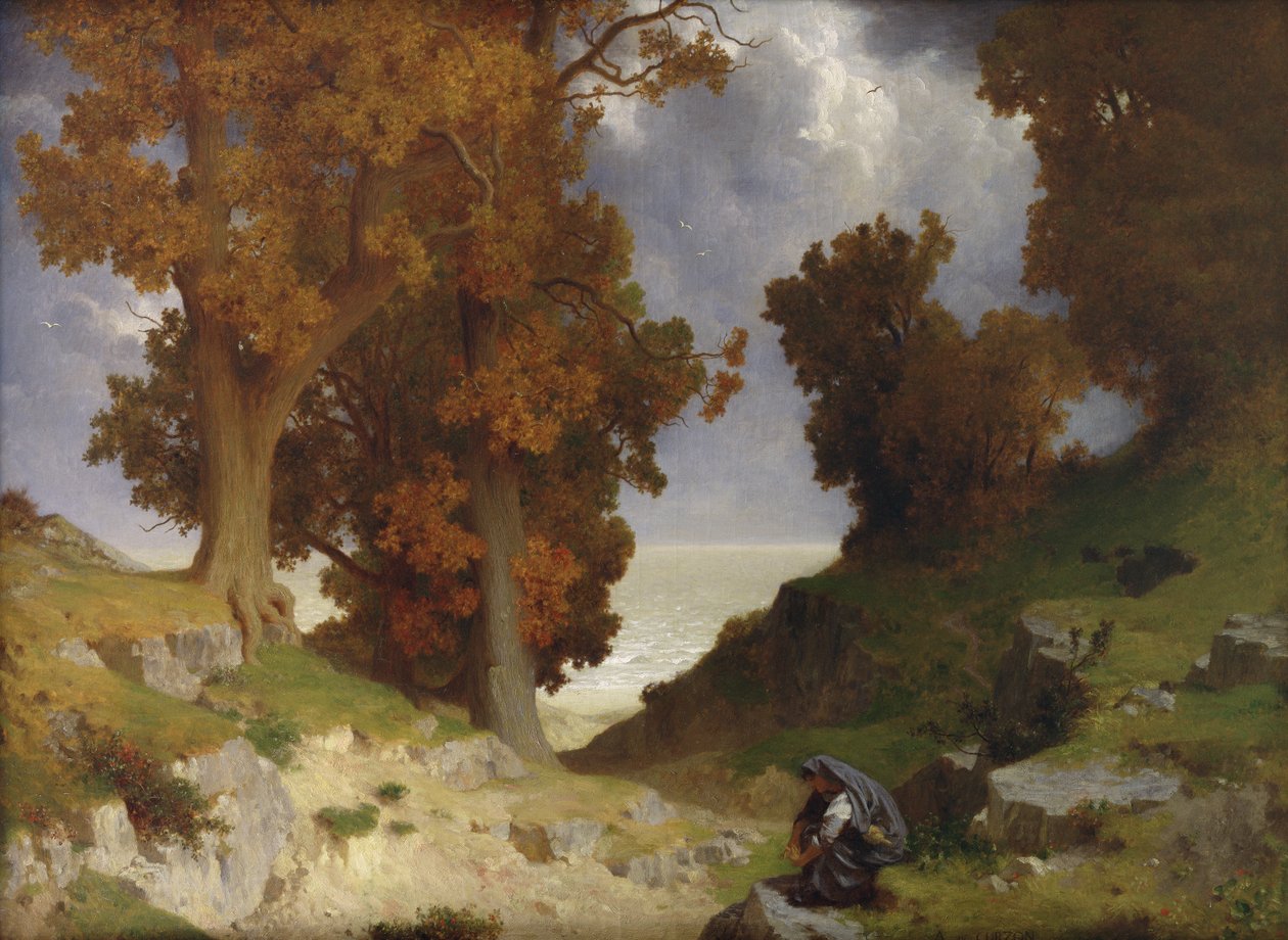 Landscape with the Figure of Clotho by Paul Alfred de Curzon