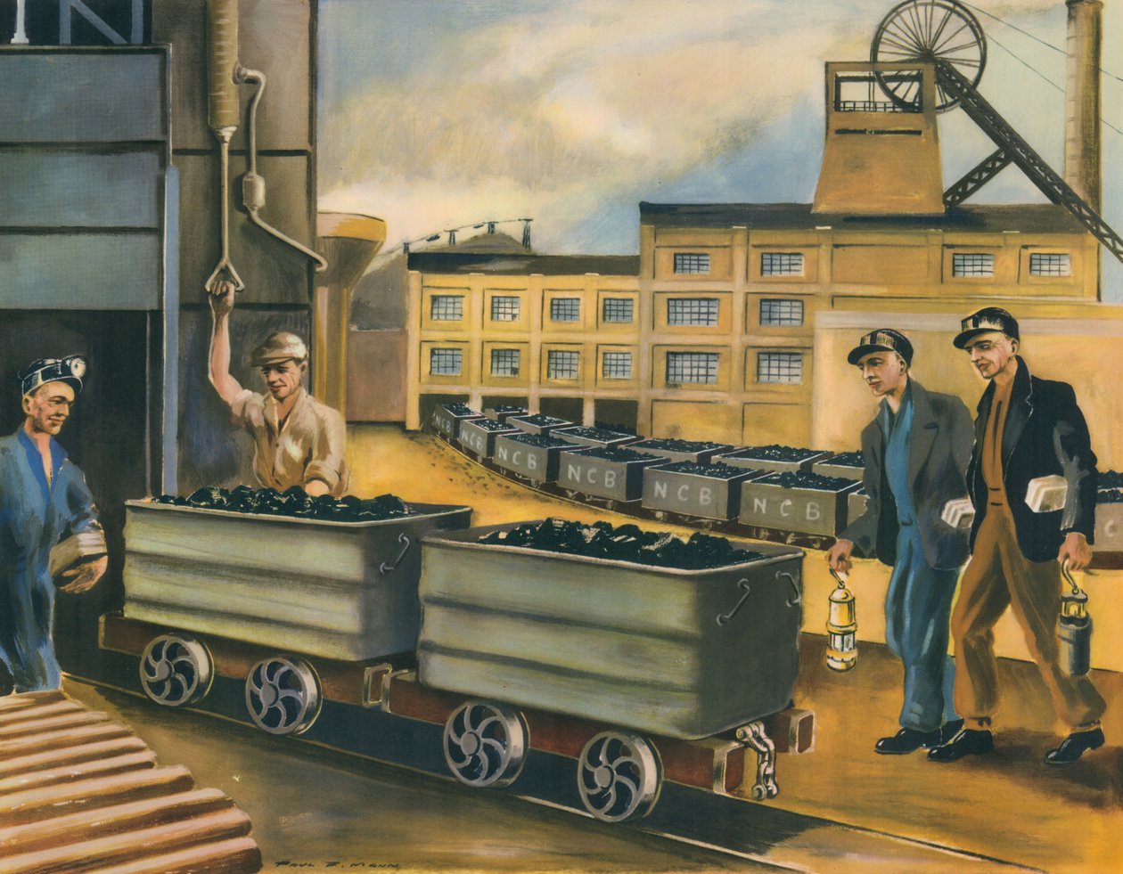 The Pit Head of a Coal Mine in the United Kingdom by Paul B. Mann