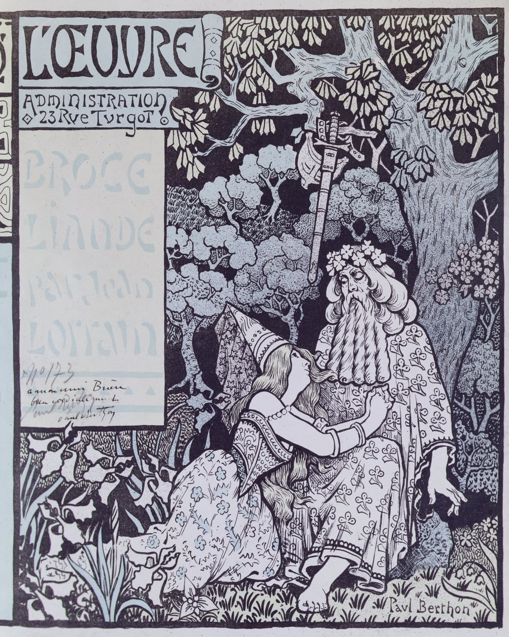 The Enchanter Merlin and the Fairy Vivien in the Forest of Broceliande, from 