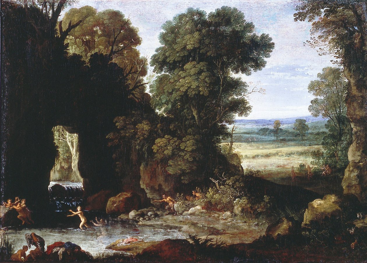 Forest Landscape with Nymphs and Satyrs by Paul Bril