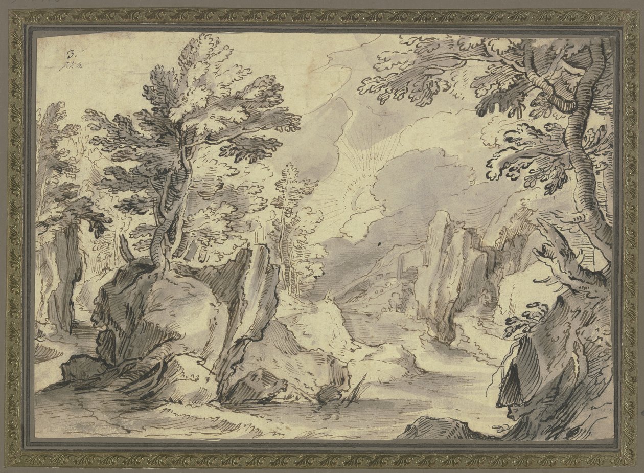 Rock Landscape with Trees by Paul Bril