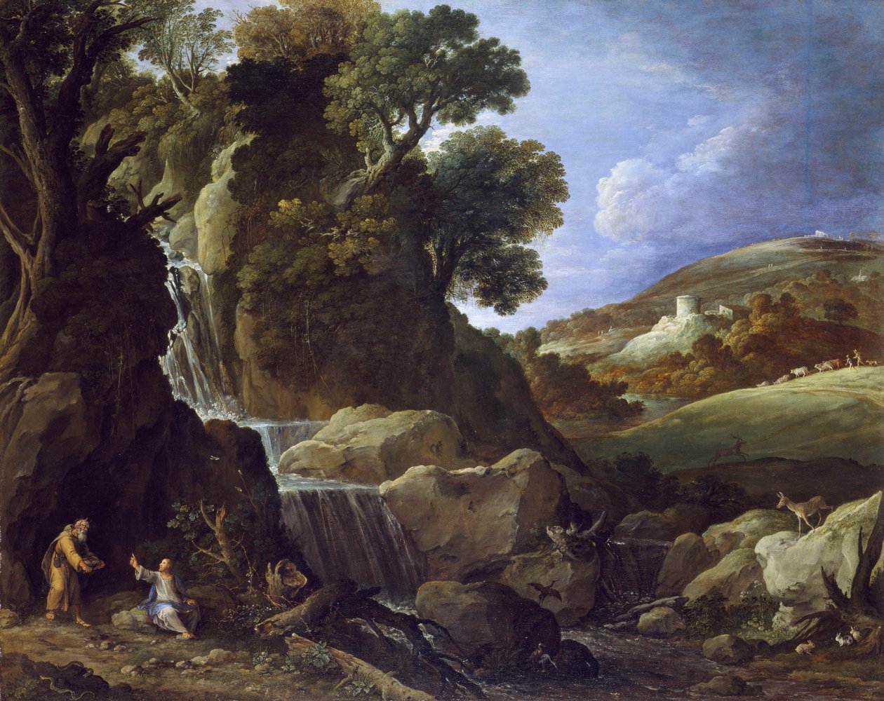 Christ Tempted in the Wilderness, 1626 by Paul Bril