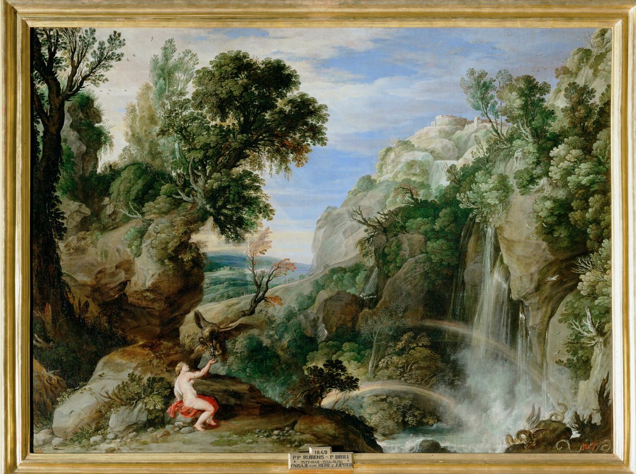 Paul Bril and P. P. Rubens: Landscape with Hebe and Jupiter by Paul Brill or Bril