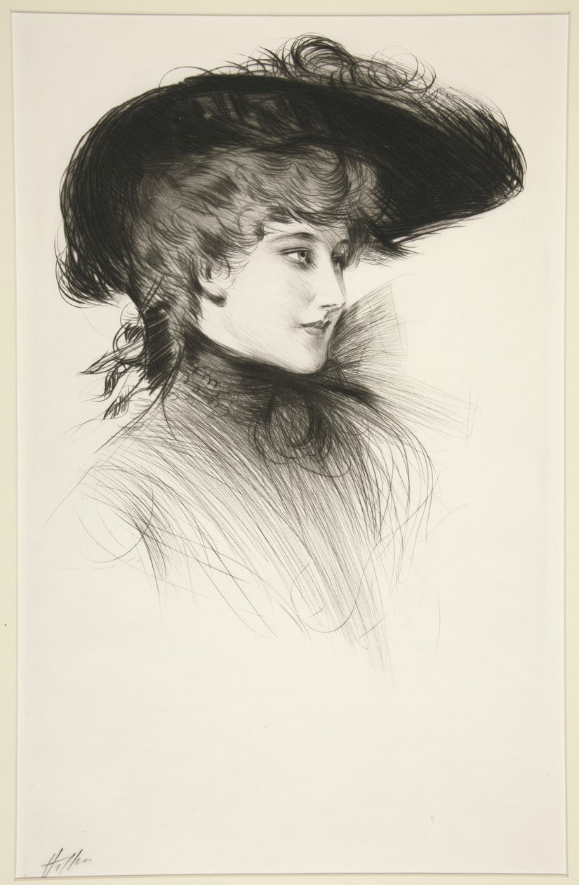 Untitled (Bust of a Woman) by Paul Cesar Helleu
