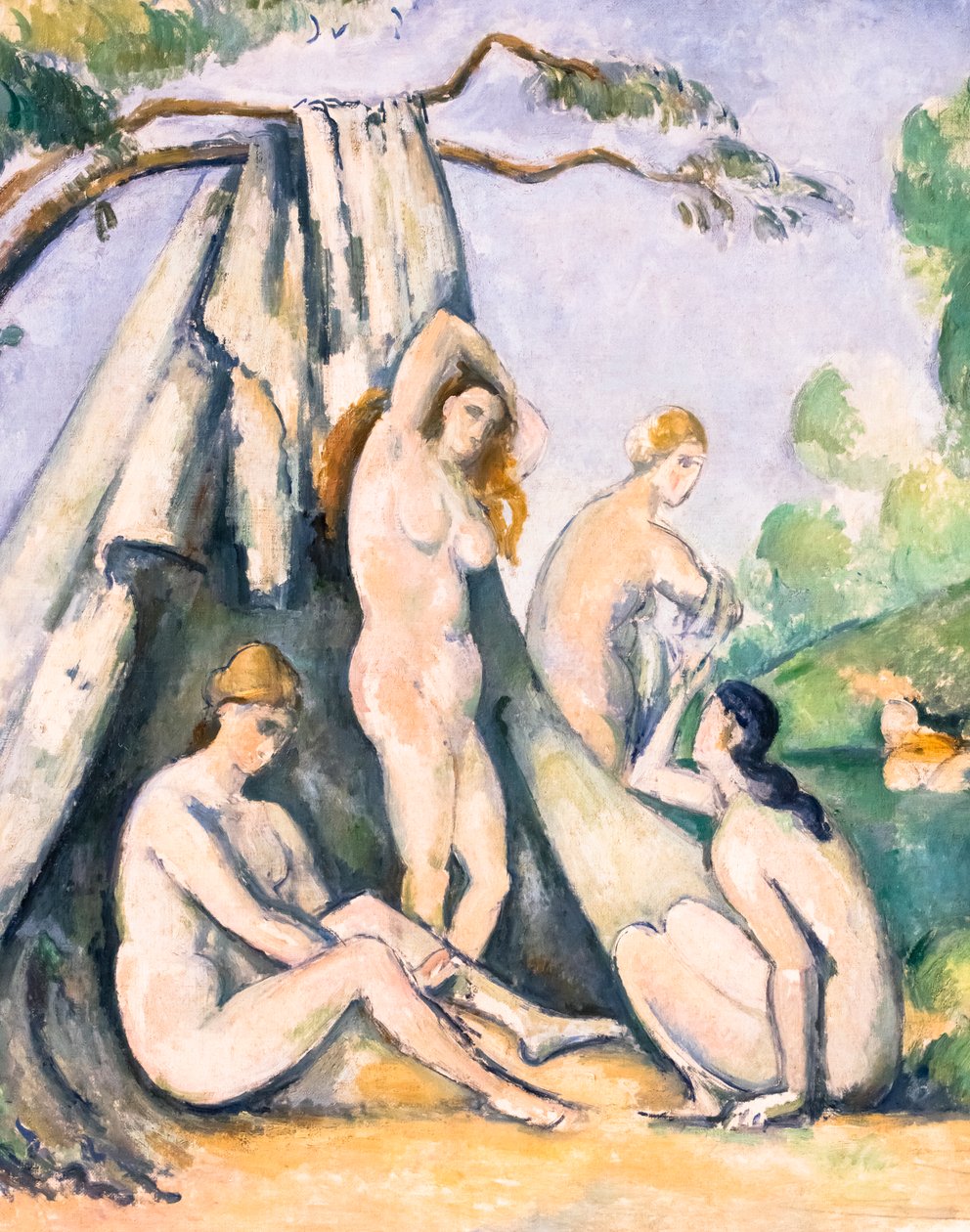 Bathers in Front of a Tent (detail) by Paul Cezanne