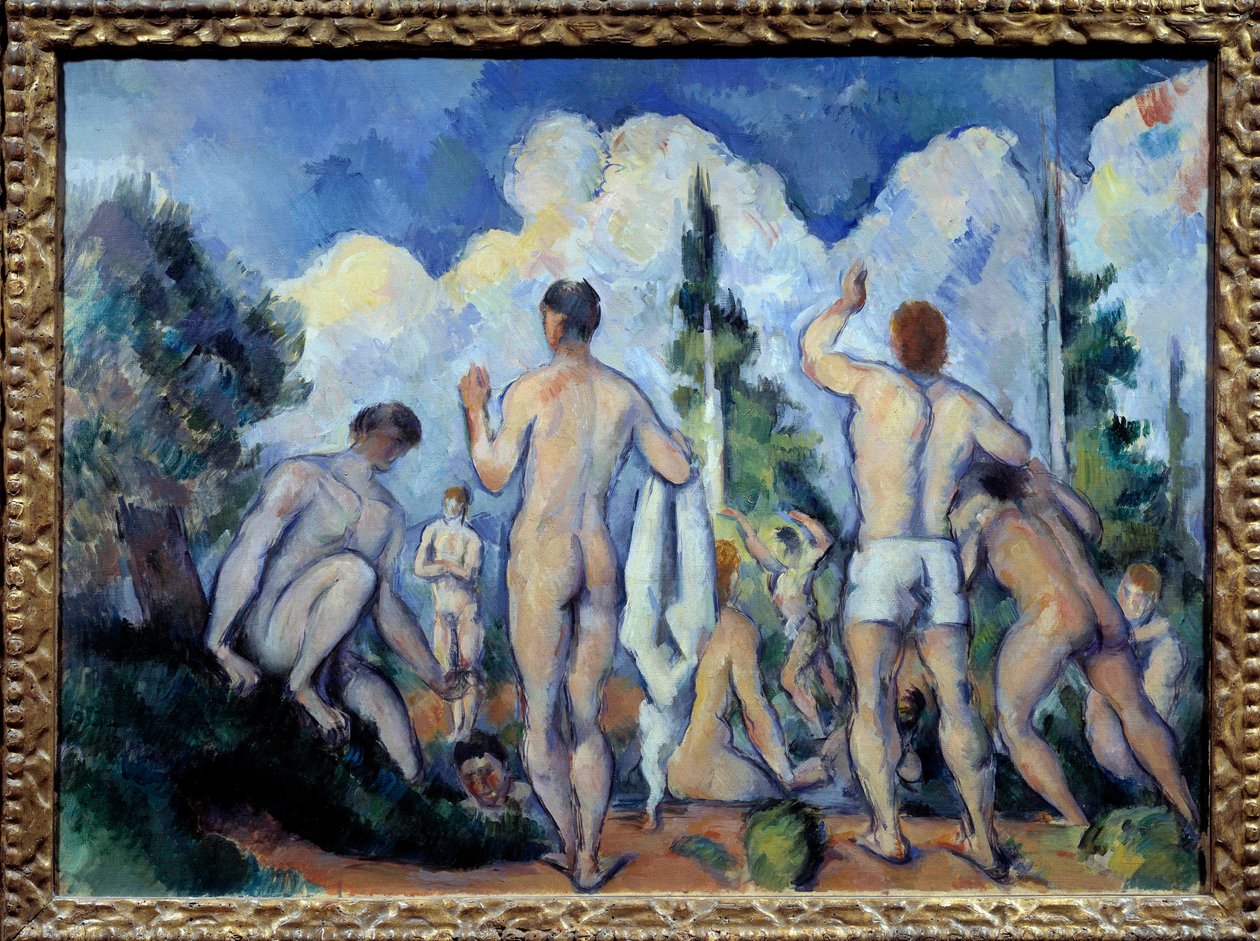 Les bathers by Paul Cézanne