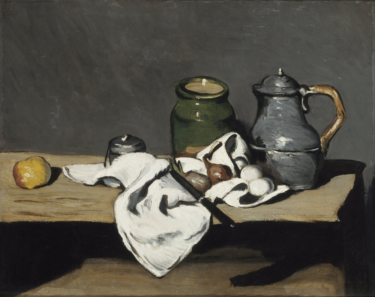 Still Life with Kettle by Paul Cézanne