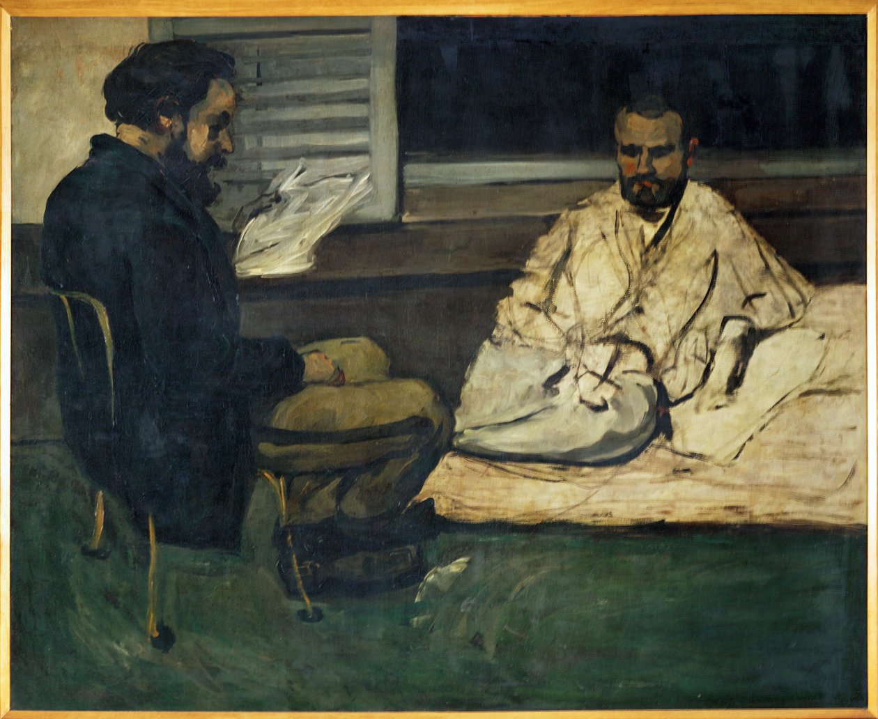 Paul Alexis Reading to Emile Zola by Paul Cezanne