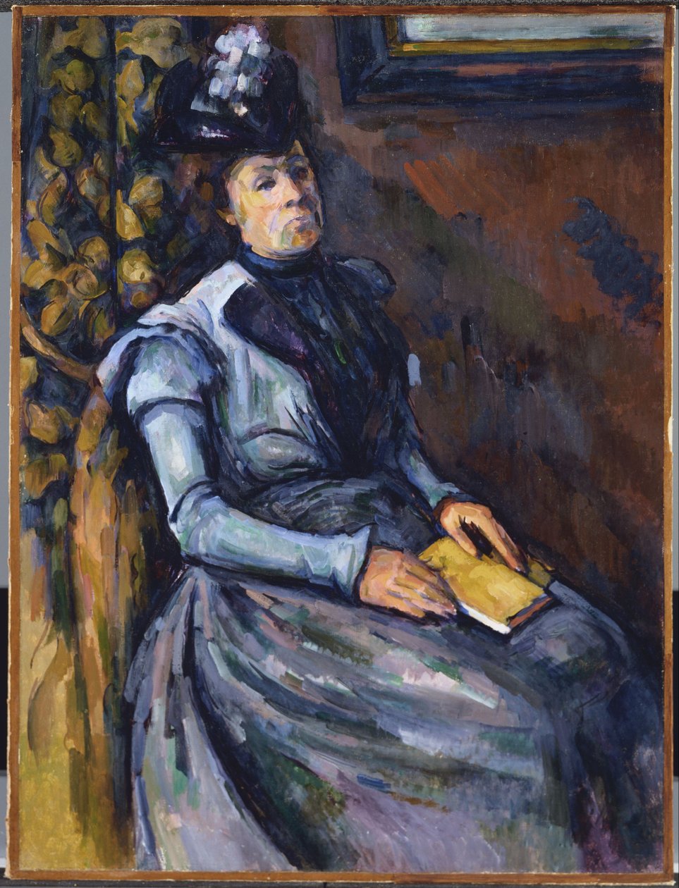 Seated Woman in Blue by Paul Cézanne
