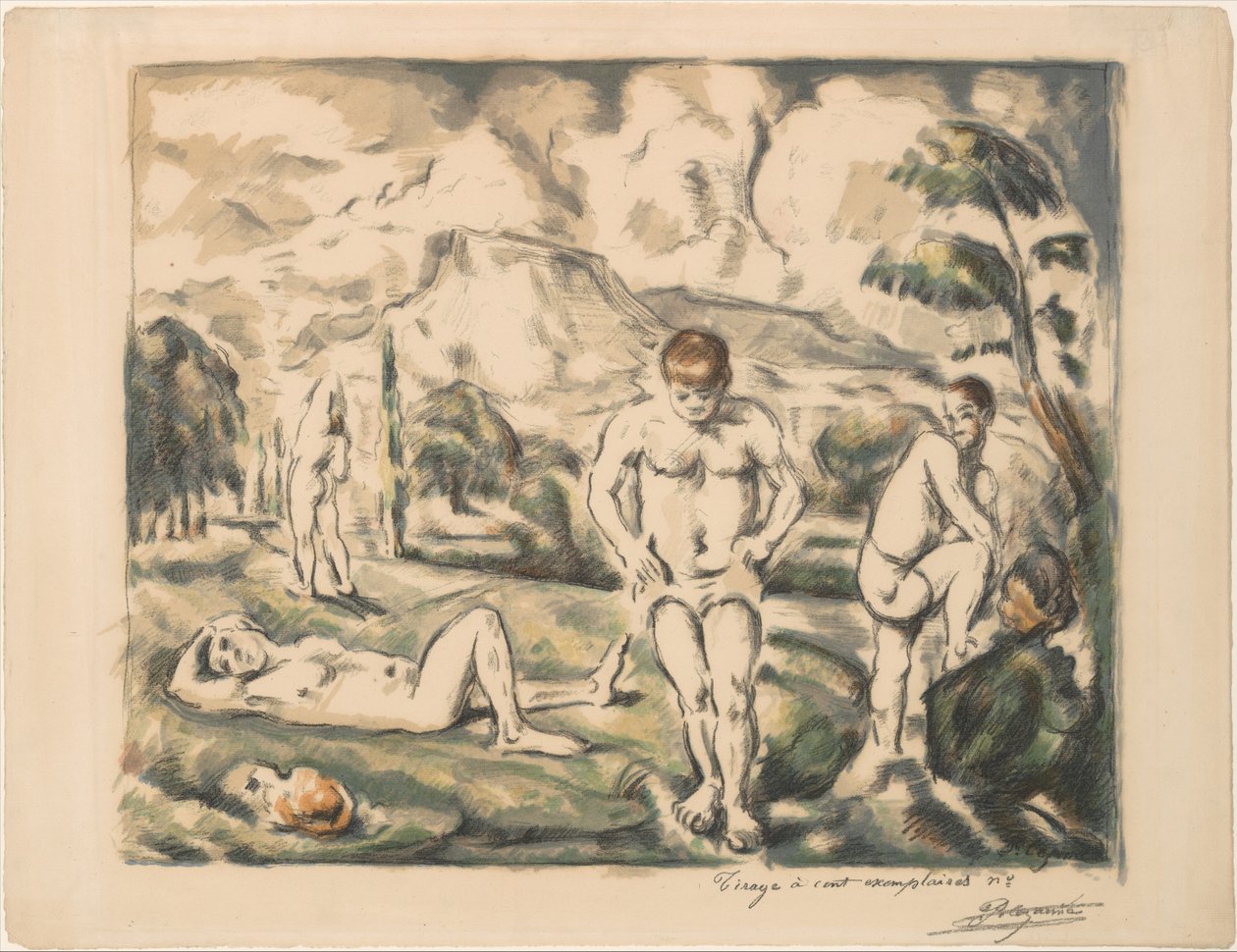 The Large Bathers by Paul Cézanne