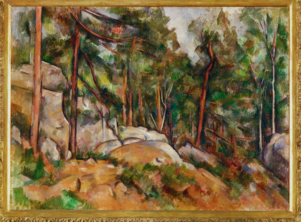 The Rocks in the Park of the Chateau Noir by Paul Cezanne