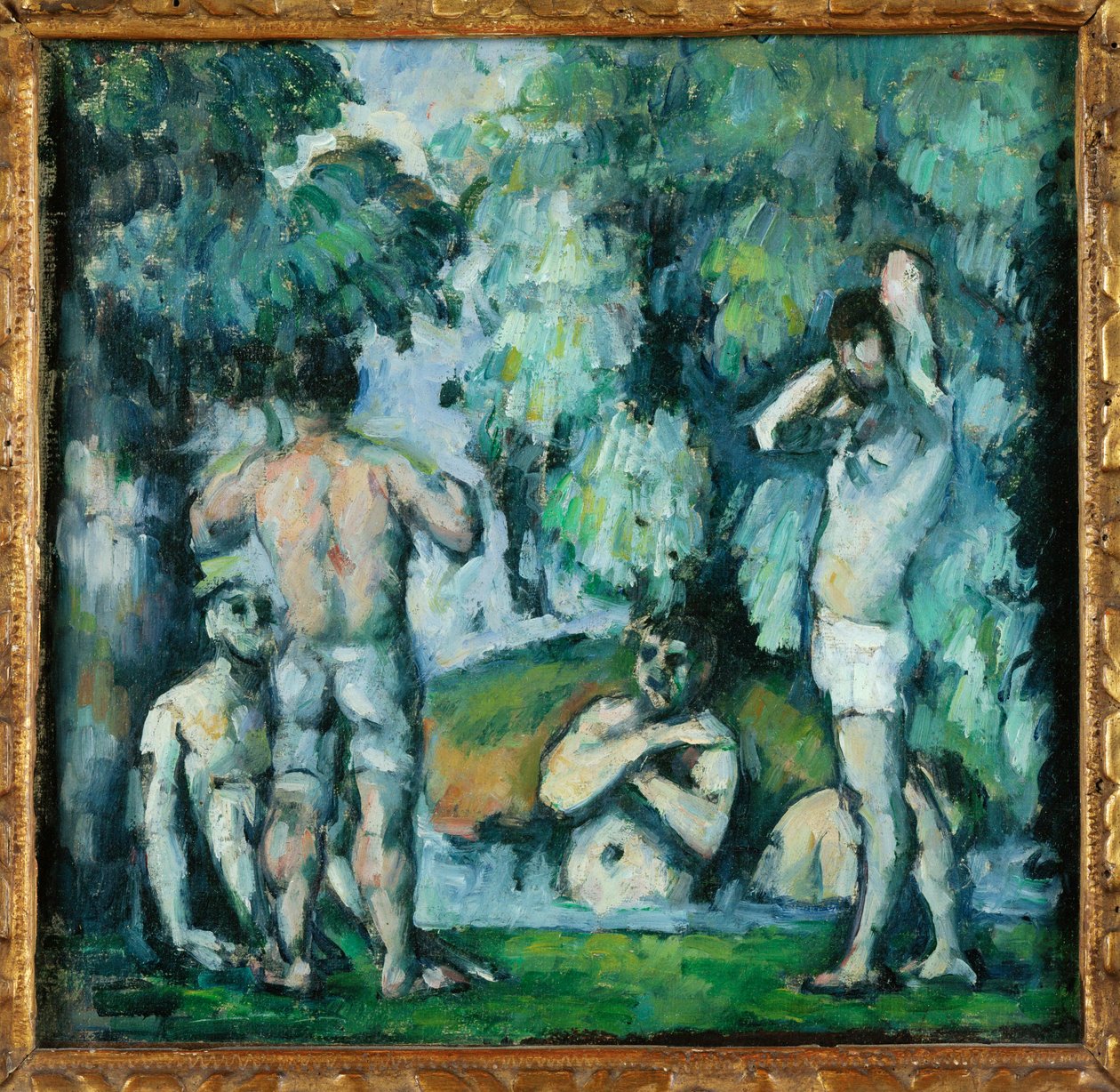 The five bathers by Paul Cezanne