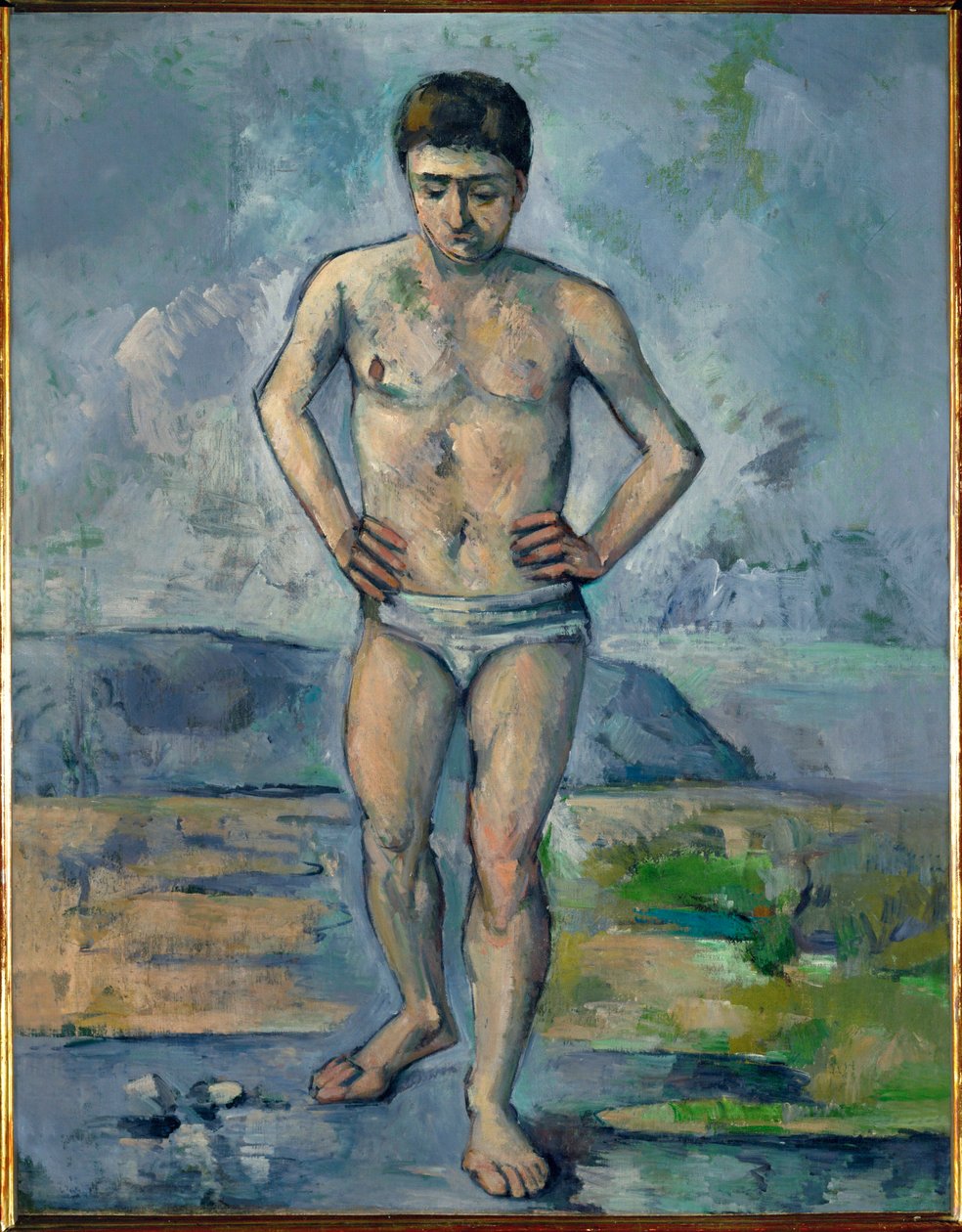 The Large Bather by Paul Cezanne