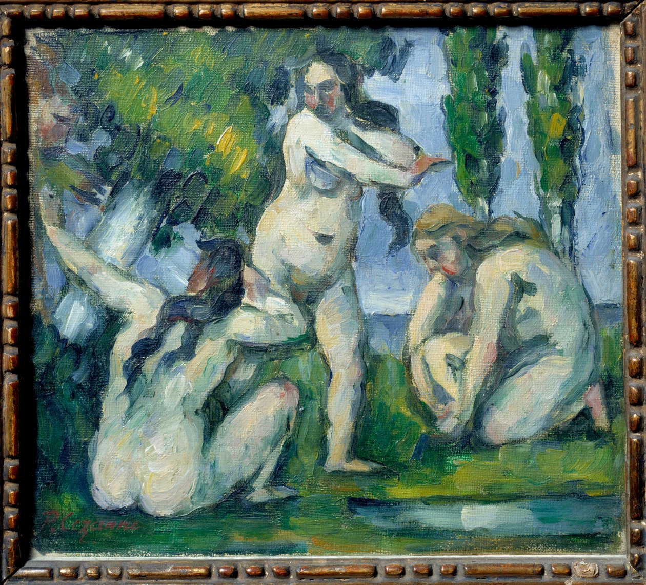 Three Bathers by Paul Cézanne
