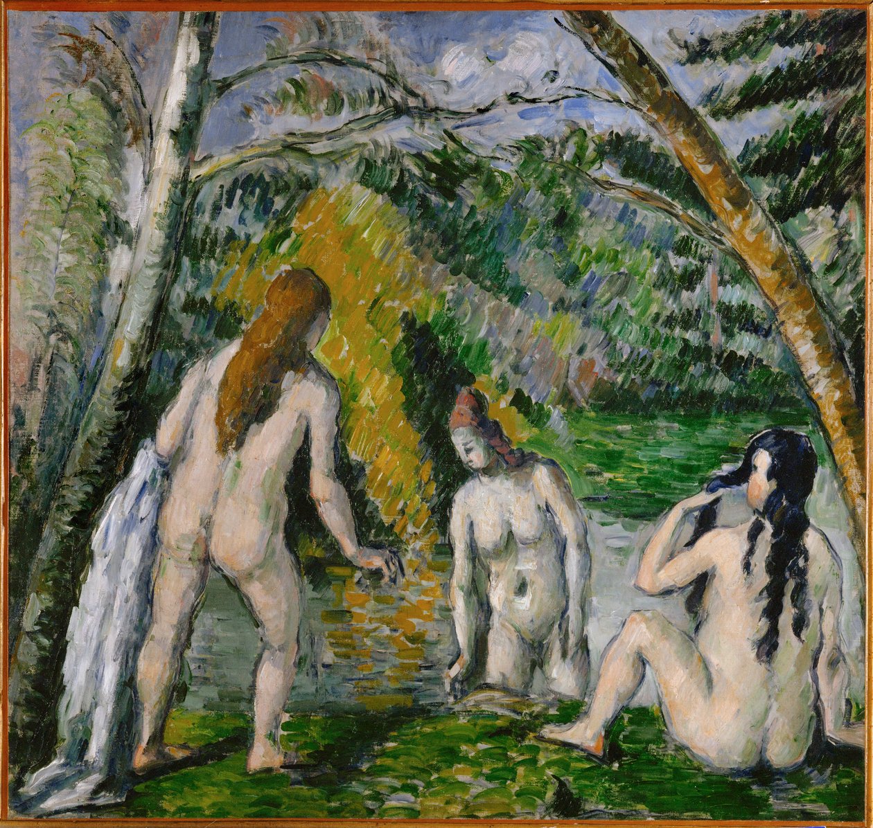Three Bathers by Paul Cezanne