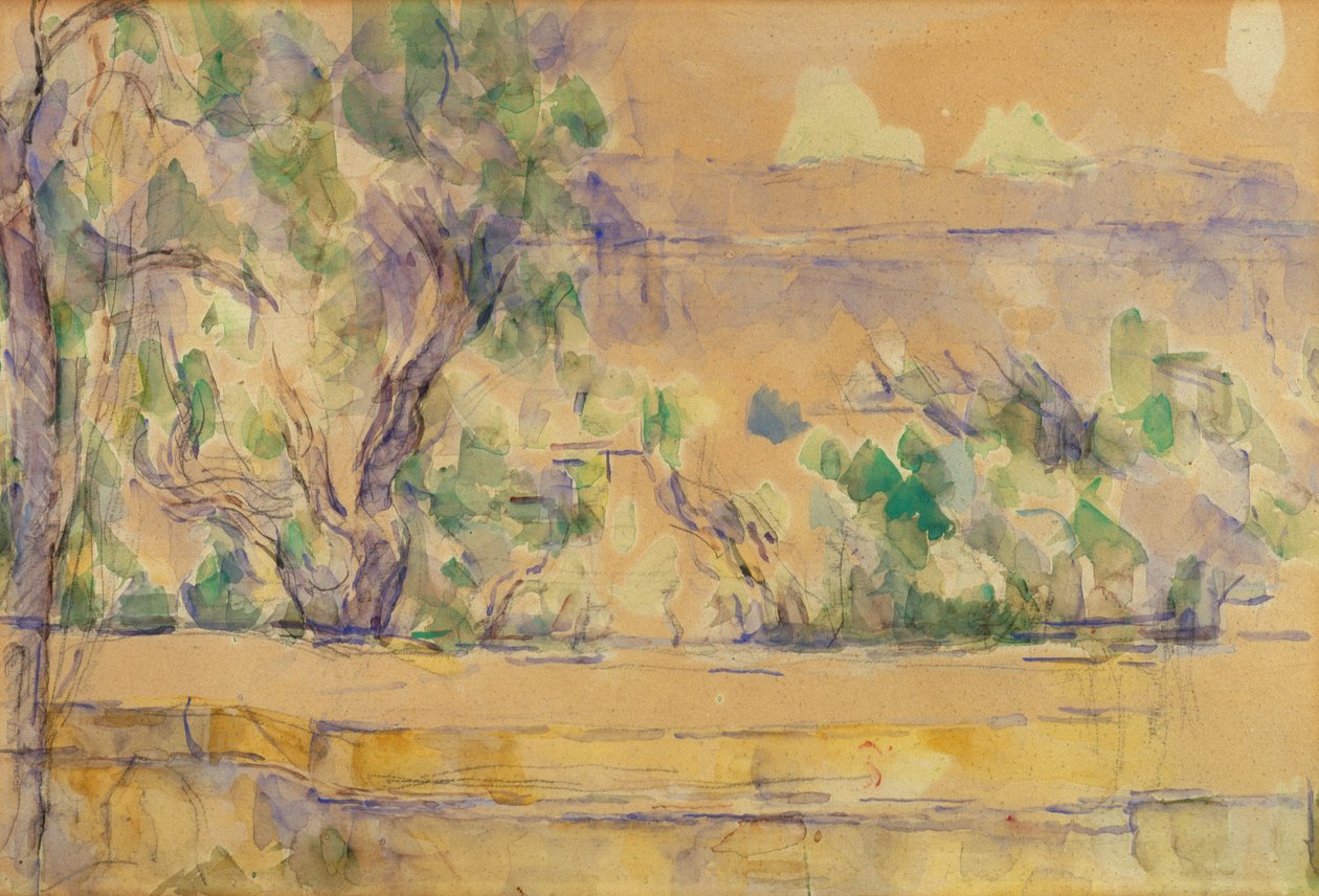 View Taken at the Studio in Lauves by Paul Cézanne