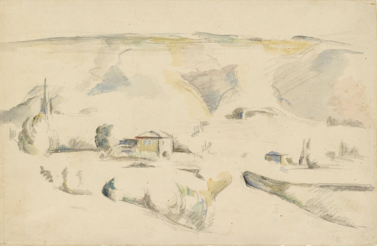 A View across a Valley by Paul Cézanne