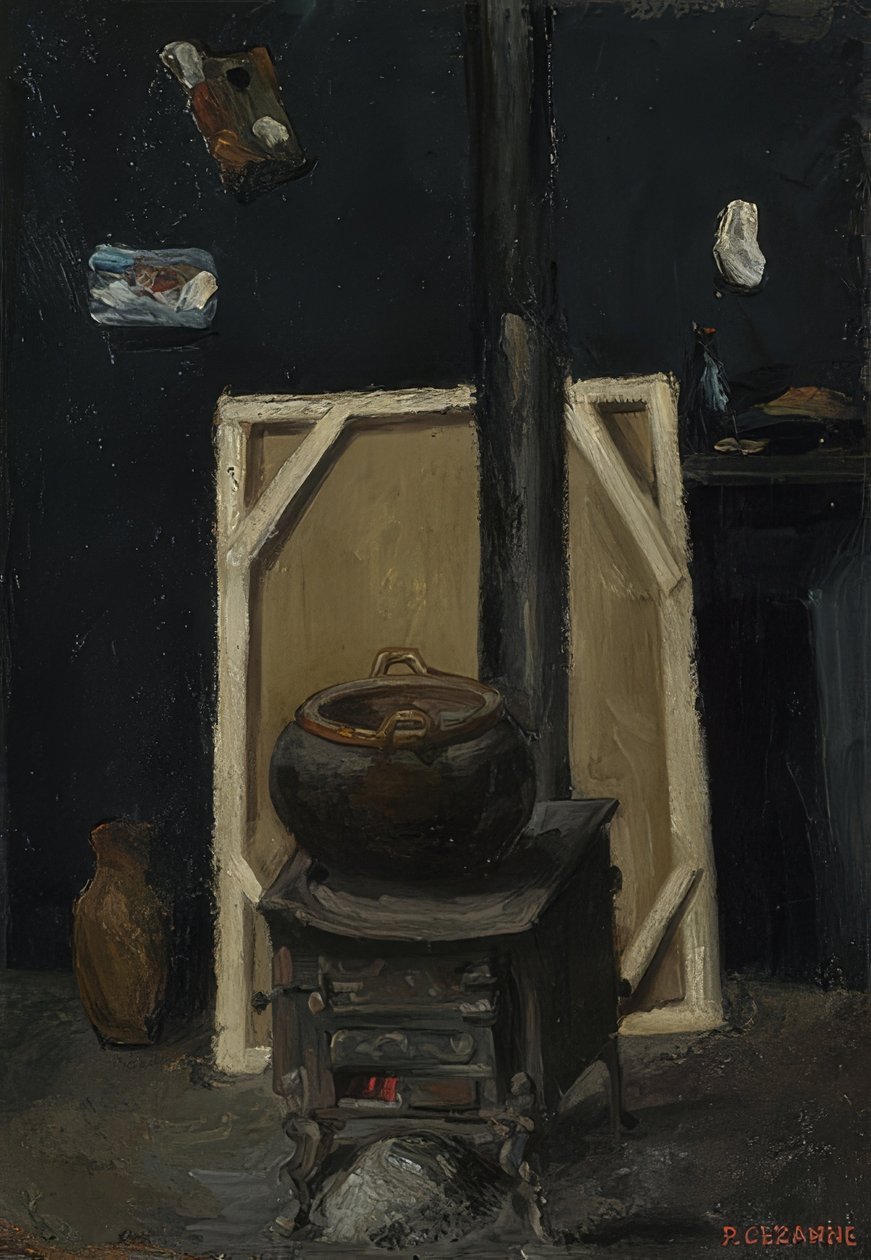 The Stove in the Studio, c. 1865 by Paul Cézanne