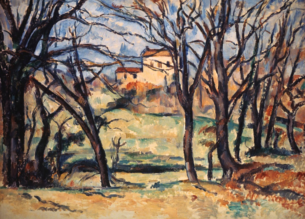 House behind Trees on the Road to Tholonet by Paul Cézanne
