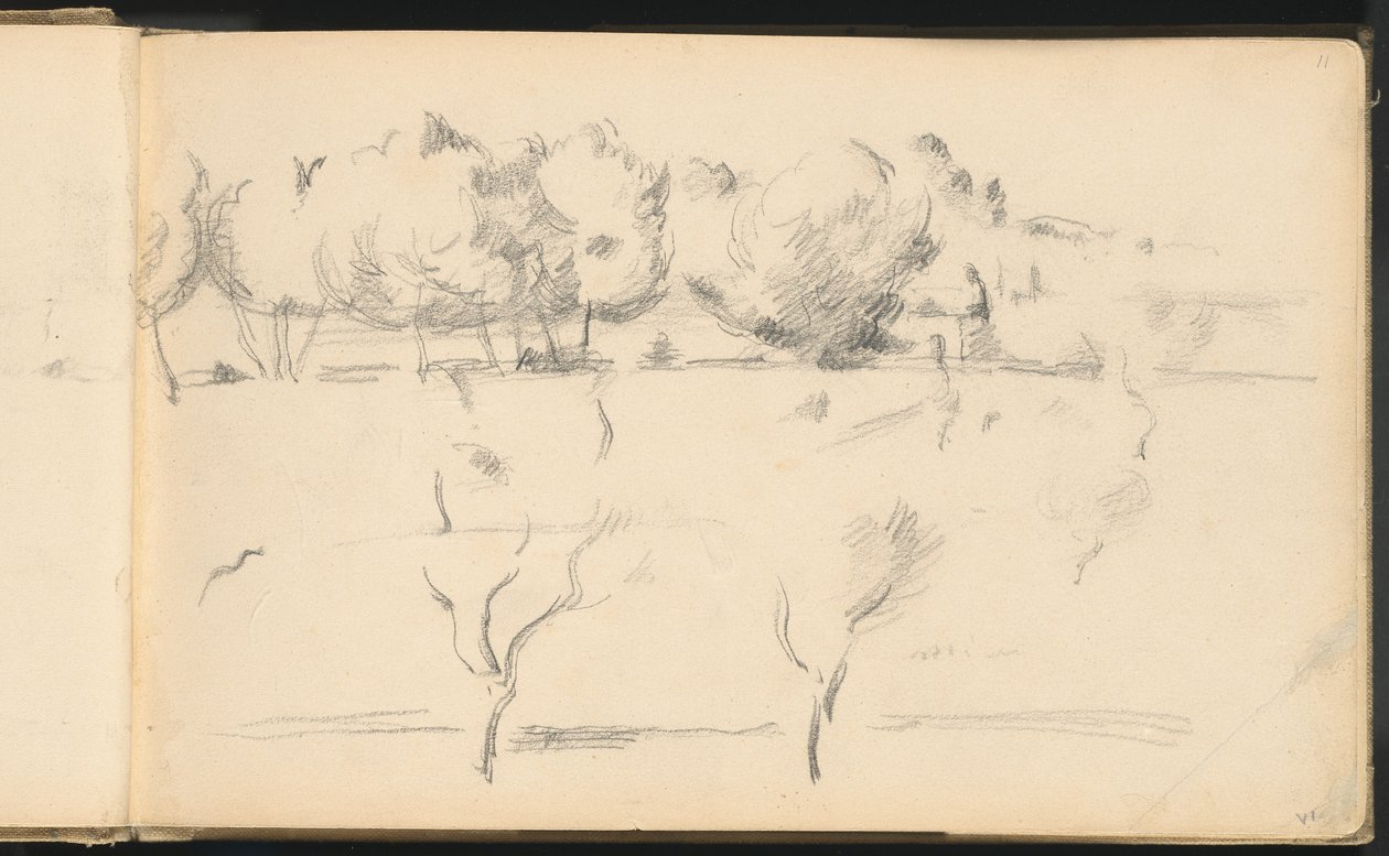Landscape with Trees by Paul Cézanne